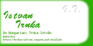 istvan trnka business card