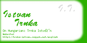 istvan trnka business card